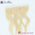 Qualitäts-Nerz-brasilianische Jungfrau-Haar-Asche-blonde Farbe 13 * 4 Schweizer Spitze Frontal